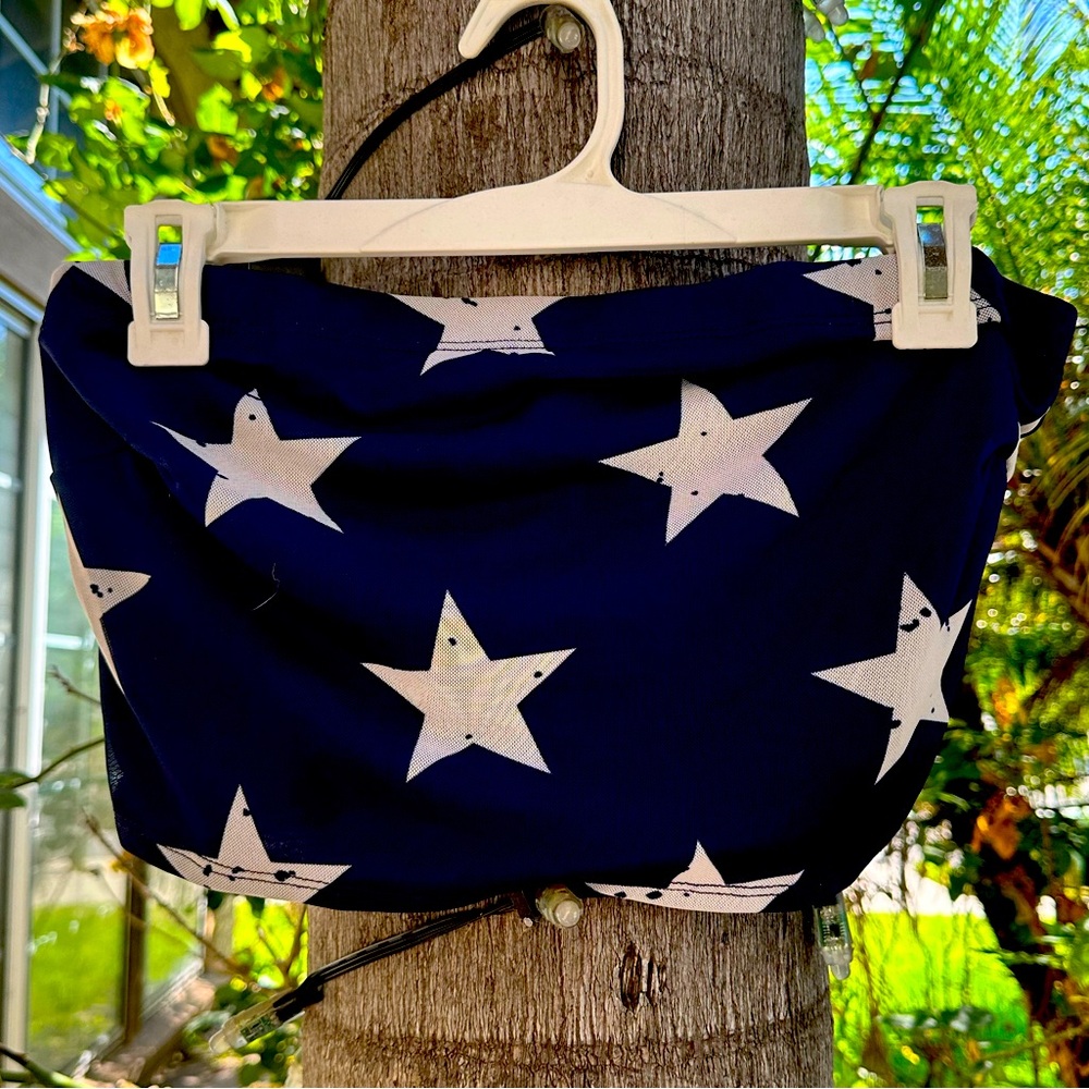 New with tags blue stars stretch tube top!
